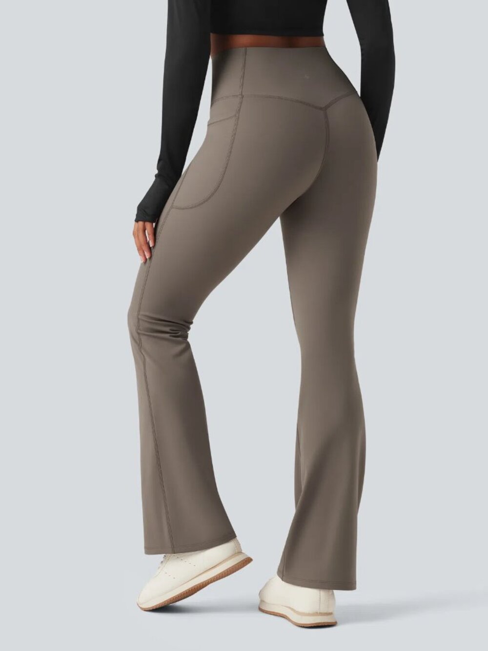 Halara UltraSculpt High Waist Tummy Control Pocket Shaping Yoga Bootcut Leggings